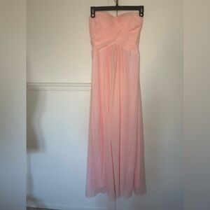 Chic Strapless Blush Dress